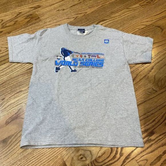 2014 NCAA College World Series t-shirt Youth Large new with tags Blue 84 CWS NWT - Picture 1 of 9